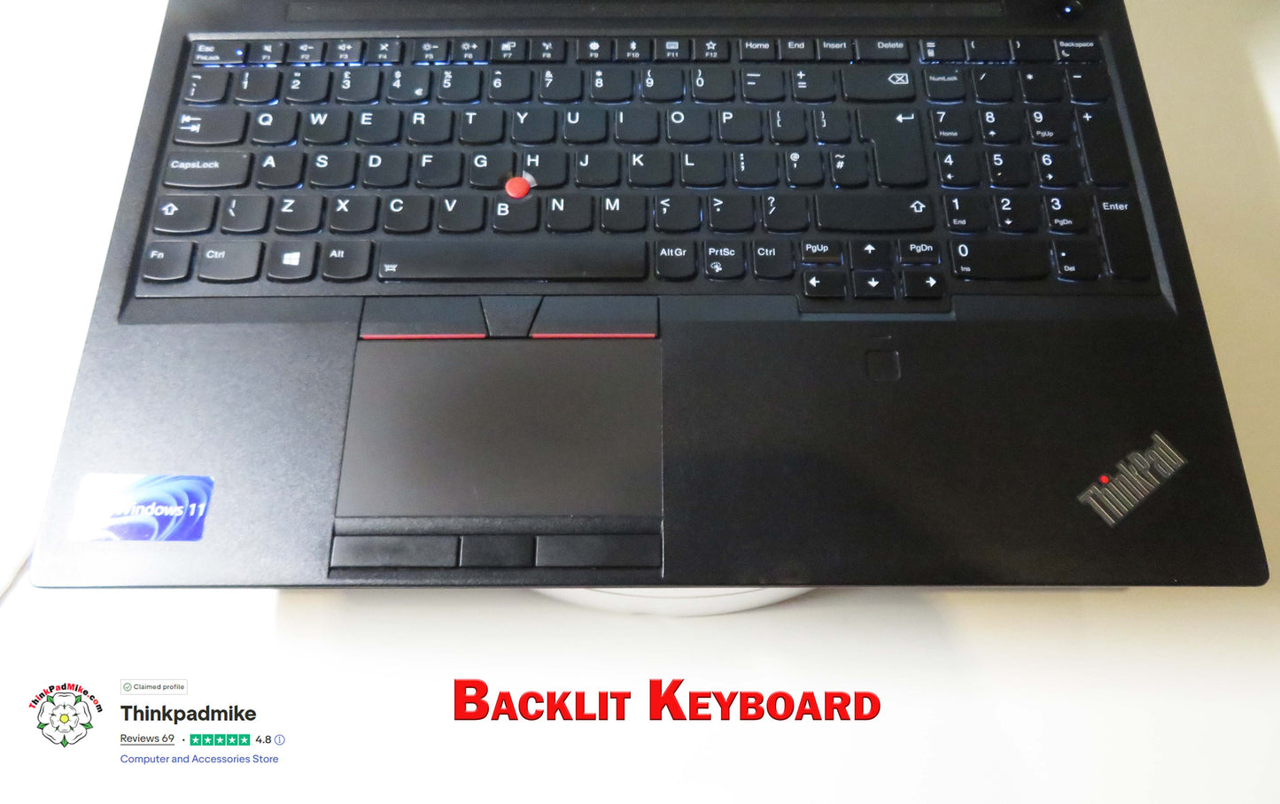 Lenovo ThinkPad P52 i7 *6 CORE* 8850H 2.6Ghz 64GB RAM 512GB IPS B\L KB NVIDIA P2000 (1239)