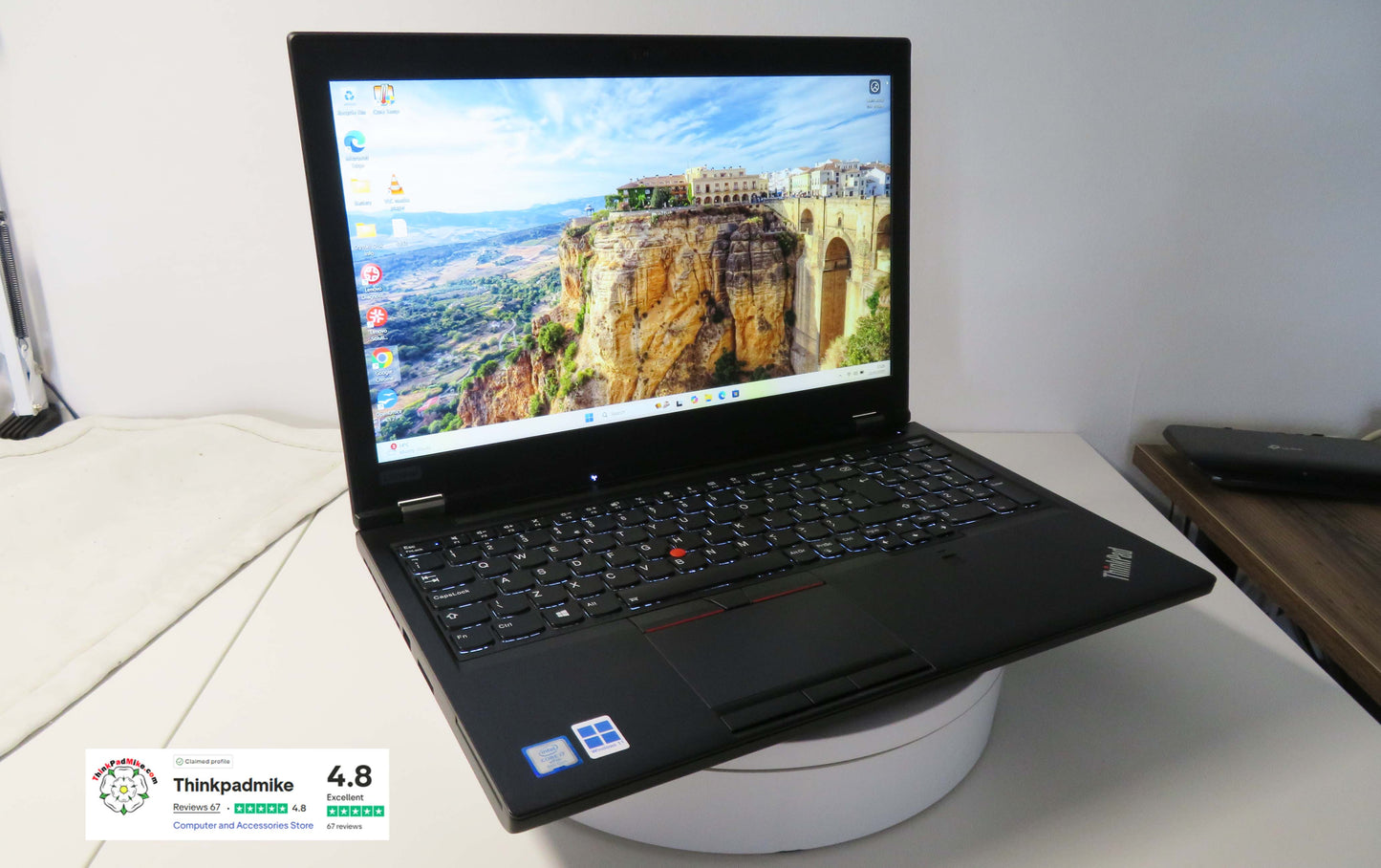 Lenovo ThinkPad P52 i7 *HEX CORE* 8850H 2.6Ghz 64GB RAM 512GB + 120GB IPS B\L KB NVIDIA P2000 WIN11 (1151)