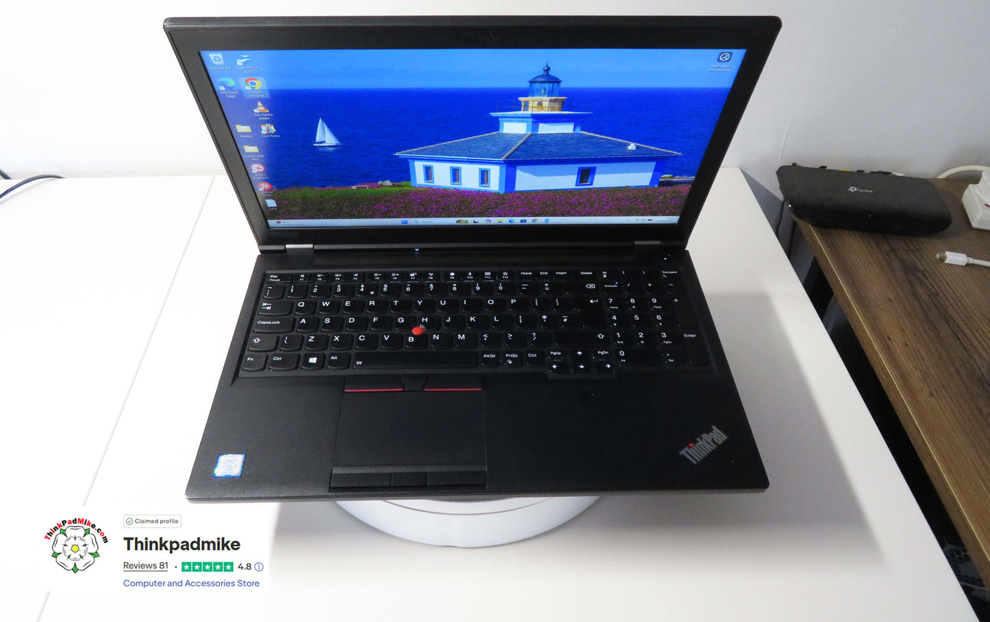 Lenovo ThinkPad P52 i7 *6 CORE* 8850H 2.6Ghz 32GB RAM 512GB SSD IPS B\L KB NVIDIA P1000 (1275)