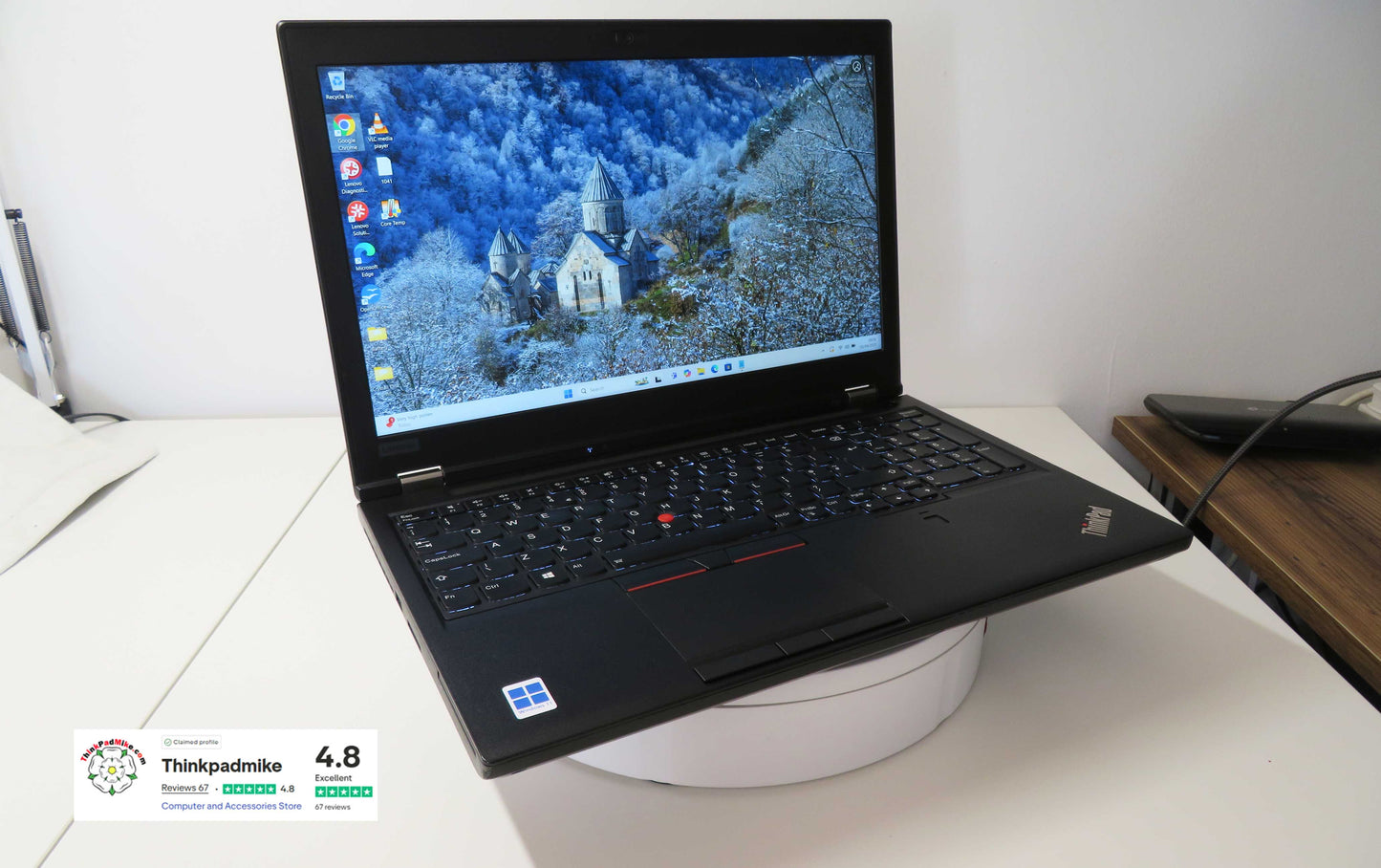 Lenovo ThinkPad P52 i7 *HEX CORE* 8850H 2.6Ghz 64GB RAM 512GB + 128GB IPS B\L KB NVIDIA P2000 WIN11 (1041)