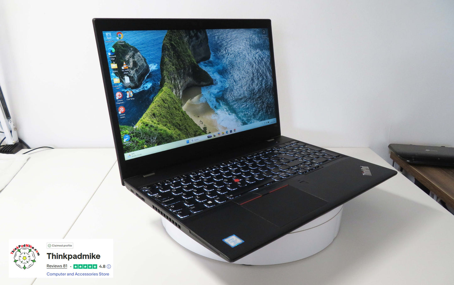 Lenovo ThinkPad T580 i7 8650U 16GB RAM 256GB SSD IPS SCREEN NVIDIA MX150 (1329)