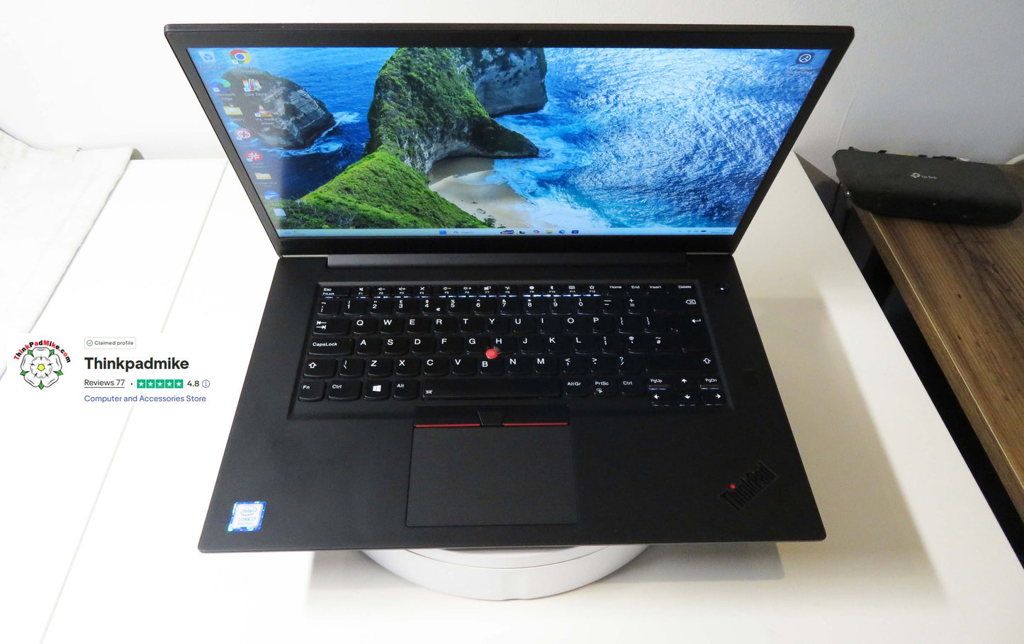 Lenovo ThinkPad P1  i7 *6 CORE* 8750H 2.2Ghz 32GB RAM 512GB SSD IPS B\L KB NVIDIA P1000 (1296)