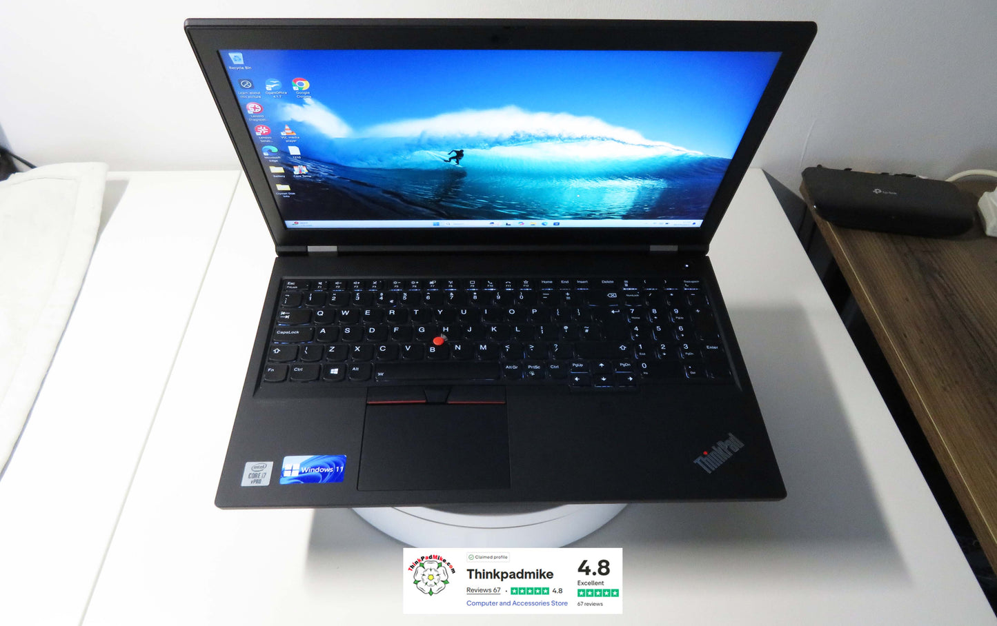Lenovo ThinkPad P15 i7 10850H *6 CORE* 64GB RAM 512GB SSD IPS NVIDIA T2000 WIN11 (1210)