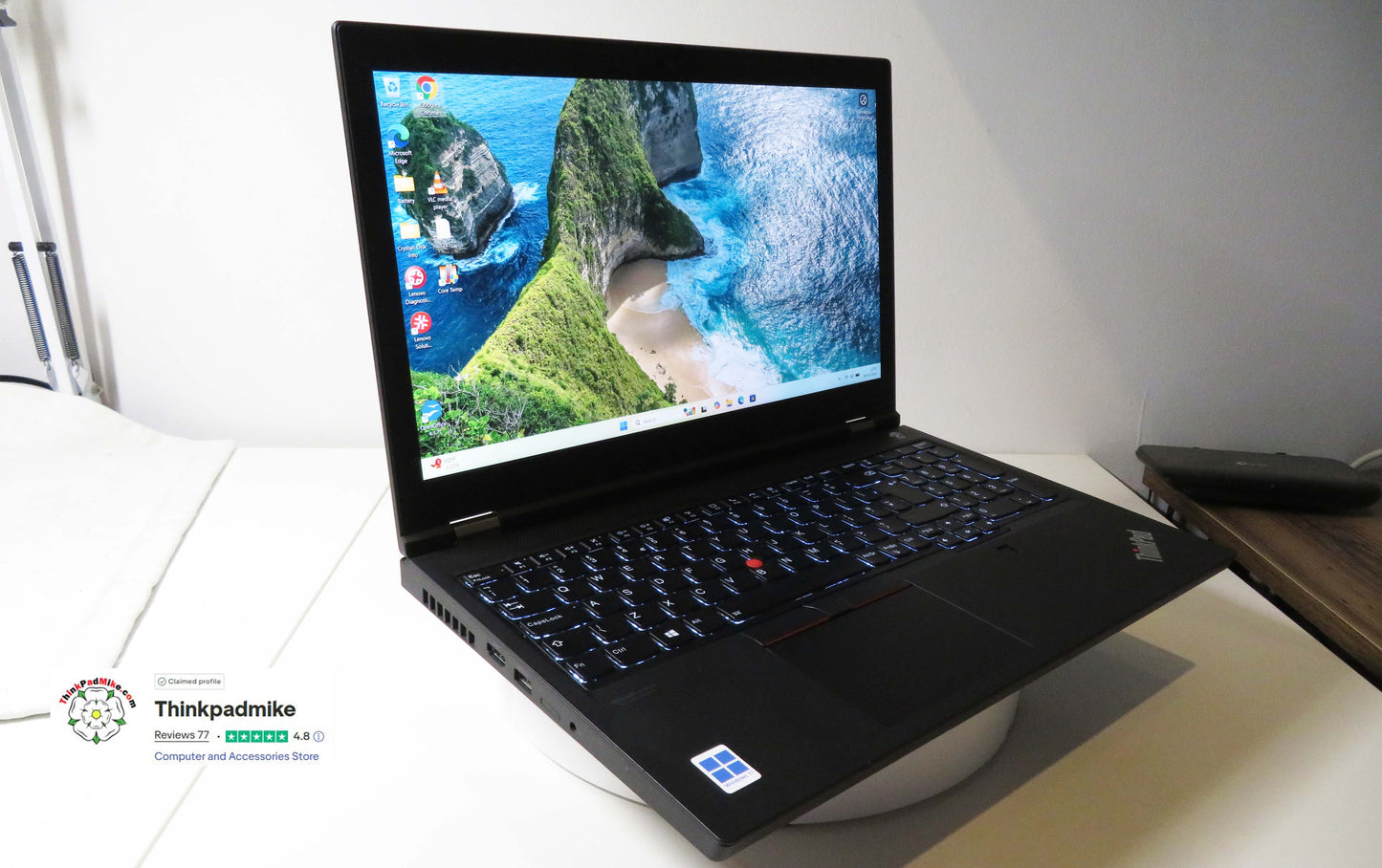 Lenovo ThinkPad P15 i7 10850H *6 CORE* 40GB RAM 512GB SSD IPS NVIDIA T2000 (1285)