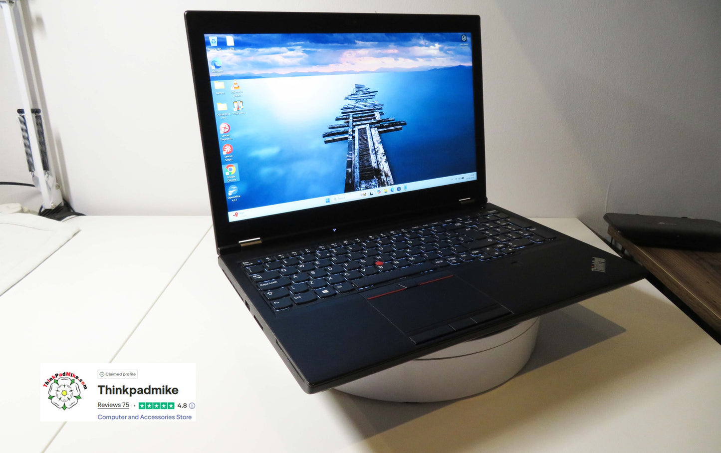 Lenovo ThinkPad P52 i7 *6 CORE* 8750H 2.2Ghz 40GB RAM 256GB SSD IPS B\L KB NVIDIA P1000 (1278)
