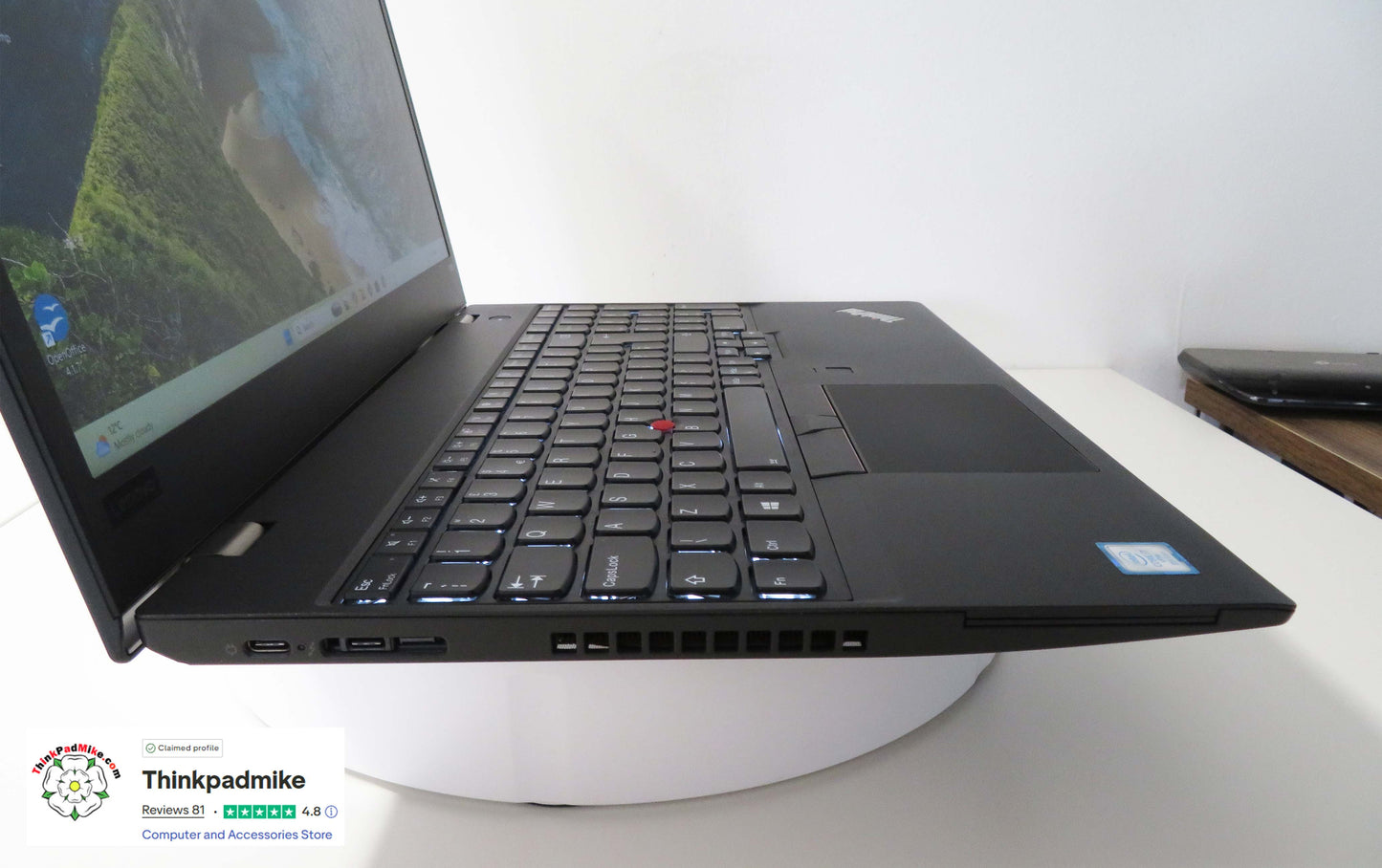 Lenovo ThinkPad T580 i7 8650U 16GB RAM 256GB SSD IPS SCREEN NVIDIA MX150 (1329)
