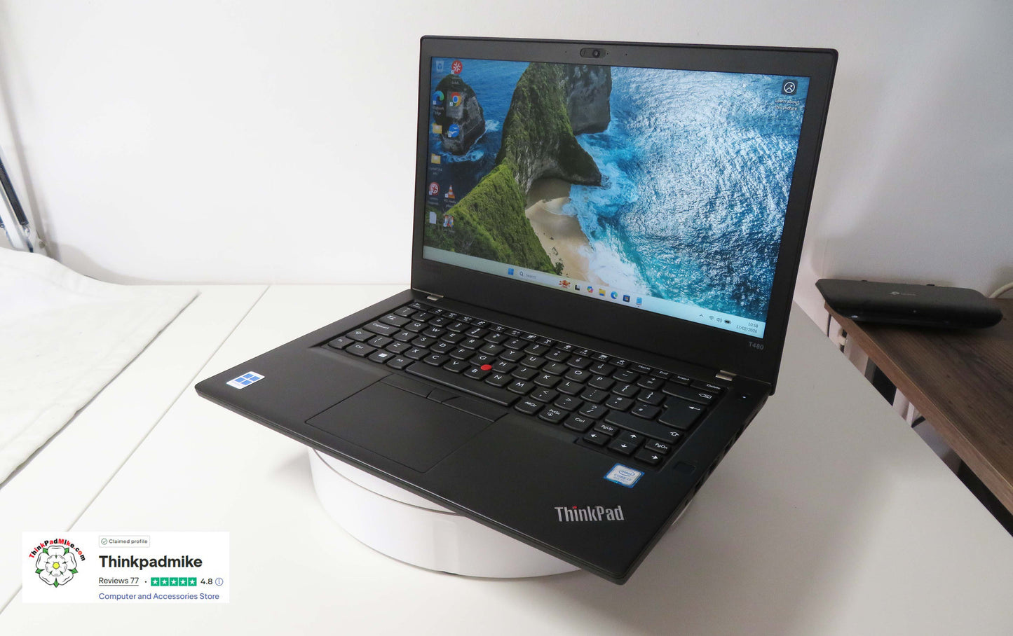 Lenovo ThinkPad T480 i7 8550U 16GB RAM 256GB SSD IPS SCREEN DUAL BATS (1293)