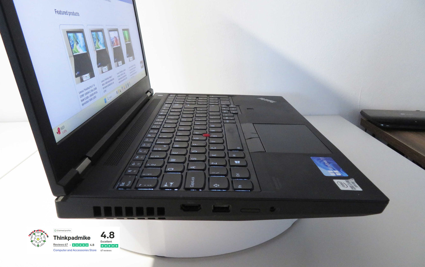 Lenovo ThinkPad P15 i7 *HEX CORE* 10850H 2.7Ghz 40GB RAM 512GB IPS B\L KB NVIDIA T2000 (1200)