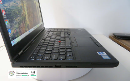 Lenovo ThinkPad P52 i7 *HEX CORE* 8850H 2.6Ghz 64GB RAM 512GB + 120GB IPS B\L KB NVIDIA P2000 WIN11 (1151)