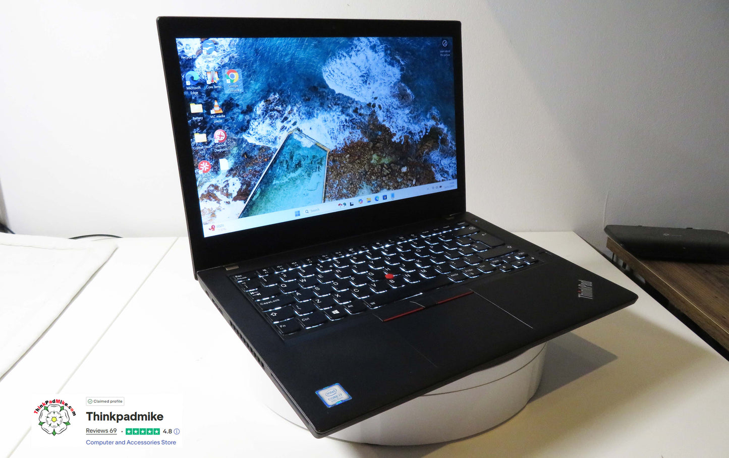 Lenovo ThinkPad T480 i7 8550U 32GB RAM 256GB SSD IPS SCREEN (1237)