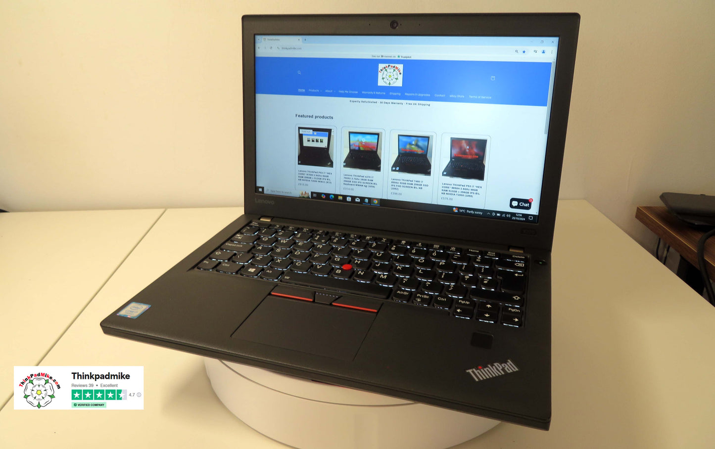 Lenovo ThinkPad x270 i7 7500U 2.7Ghz 16GB RAM 256GB SSD IPS SCREEN B\L Keyboard WWAN 4g (1053)