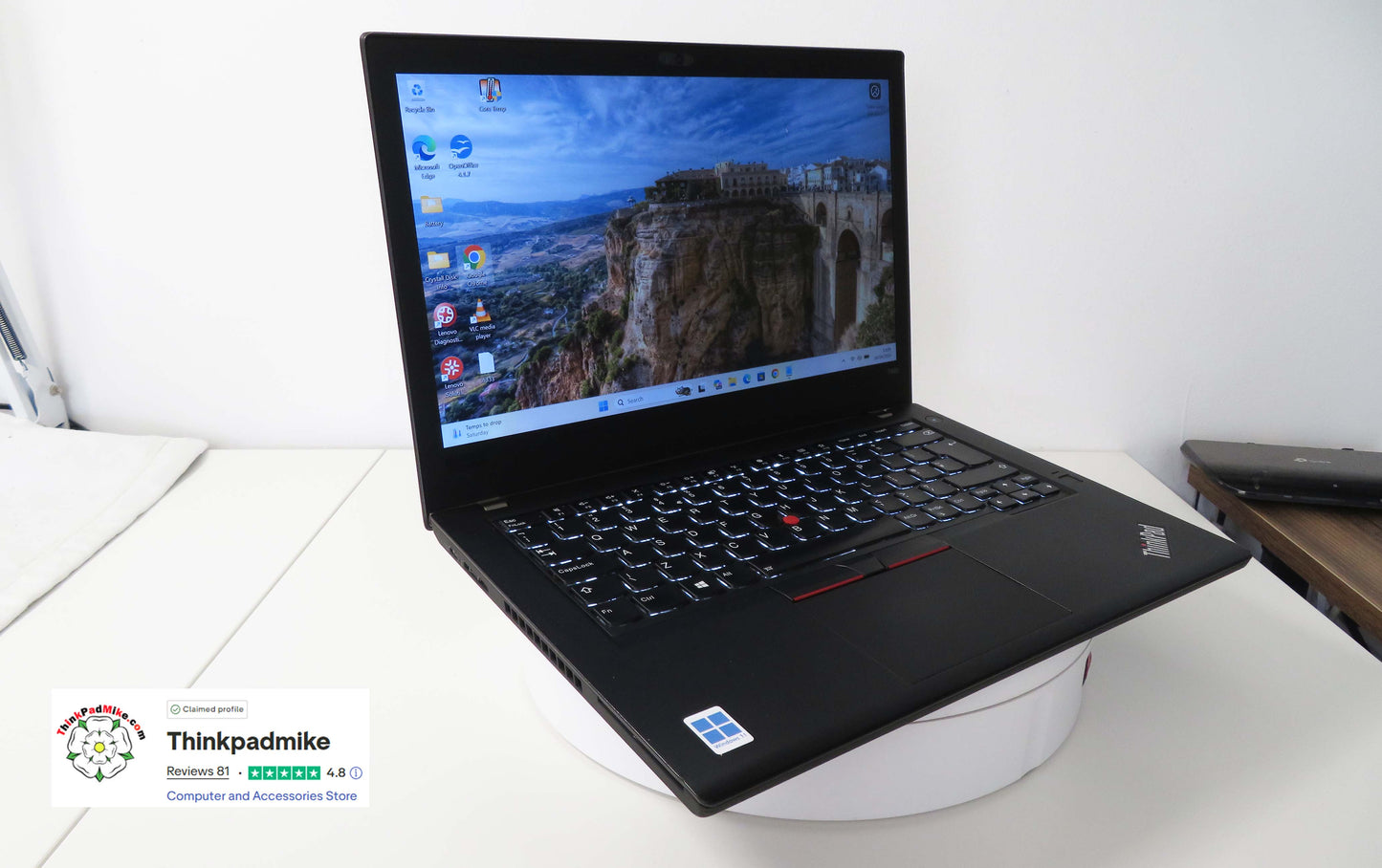 Lenovo ThinkPad T480 i7-8550U 16GB 512GB SSD (2x256GB) 14" FHD Backlit (1333)