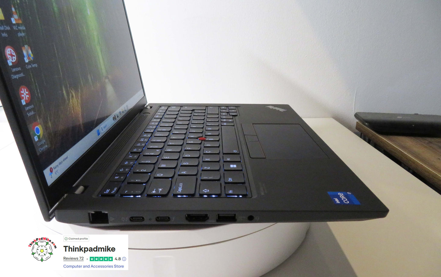 Lenovo ThinkPad P14s i7 1260P **12 Core** 32GB RAM 512GB SSD IPS TOUCH NVIDIA T550 WIN11 (1244)