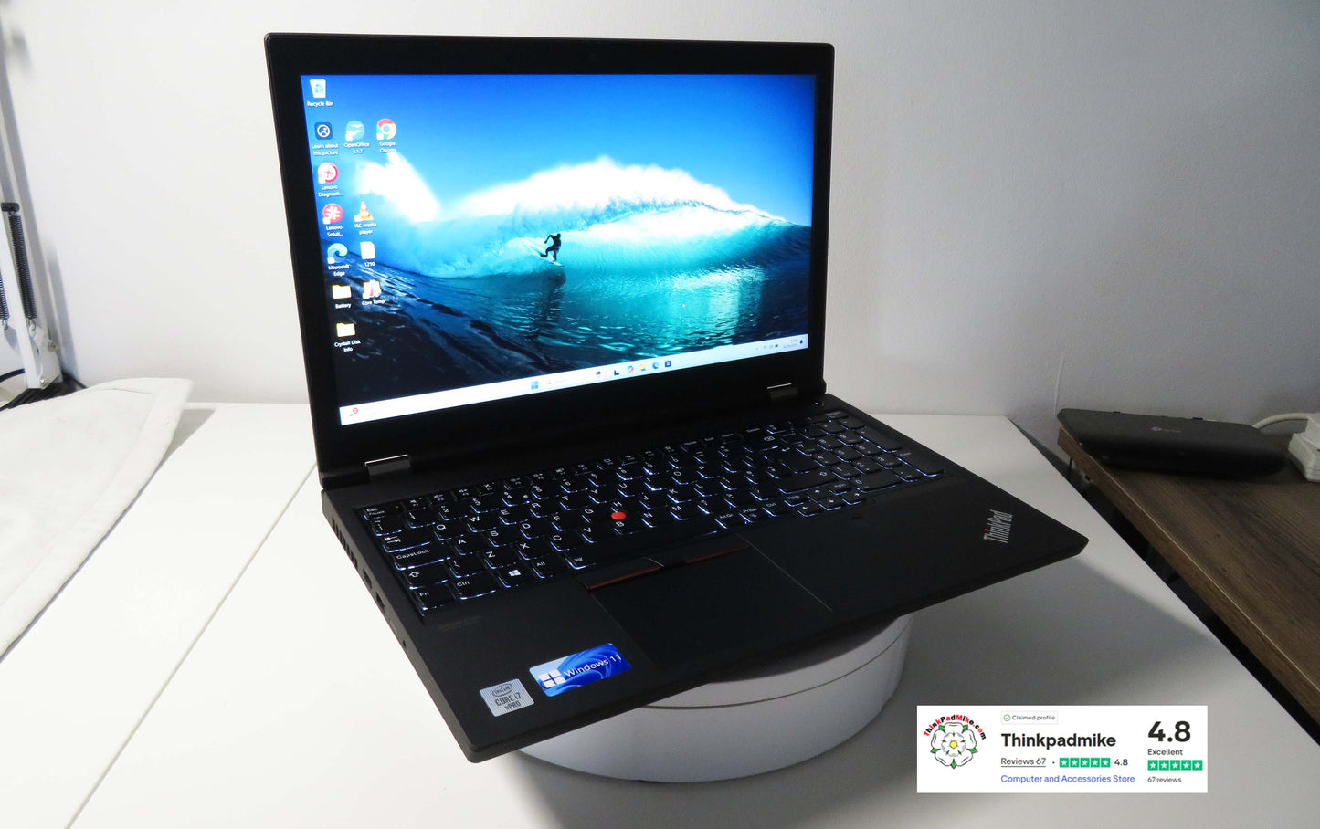 Lenovo ThinkPad P15 i7 10850H *6 CORE* 64GB RAM 512GB SSD IPS NVIDIA T2000 WIN11 (1210)