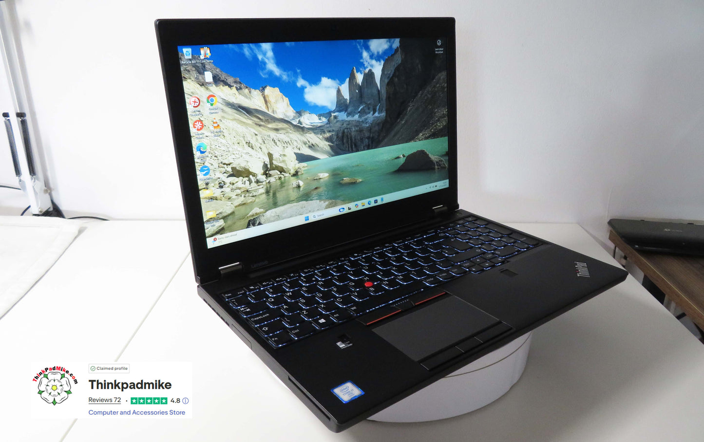 Lenovo ThinkPad P50 i7 6820HQ 32GB RAM 2 x 256GB SSDs IPS NVIDIA M2000M (1240)