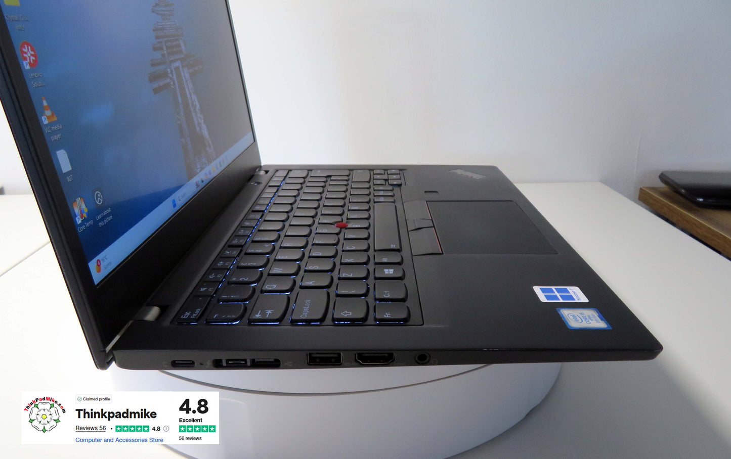 Lenovo ThinkPad x390 i5 1.6Ghz 8365U 16GB RAM 256GB SSD IPS TOUCH Screen B\L KB (827)