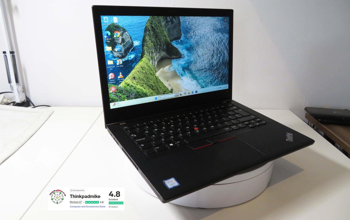 Lenovo ThinkPad T480 i5 8250U 16GB RAM 256GB SSD IPS SCREEN WIN11 (1228)