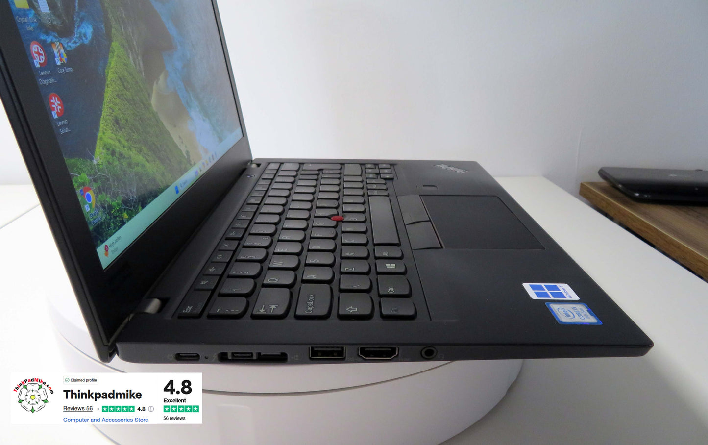Lenovo ThinkPad x280 i5 8250U 1.6Ghz 8GB RAM 256GB SSD IPS Touch Screen (727)