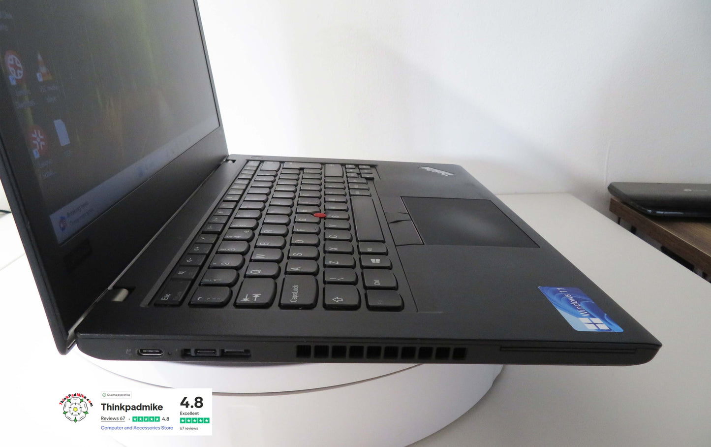 Lenovo ThinkPad T480 i5 8250U 16GB RAM 256GB SSD IPS SCREEN WIN11 (1226)