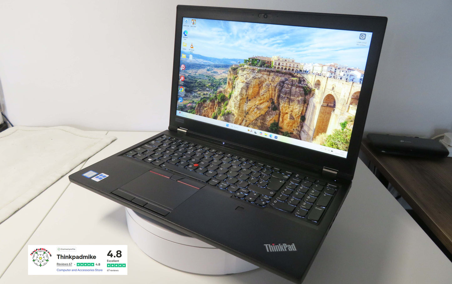 Lenovo ThinkPad P52 i7 *HEX CORE* 8850H 2.6Ghz 64GB RAM 512GB + 120GB IPS B\L KB NVIDIA P2000 WIN11 (1151)