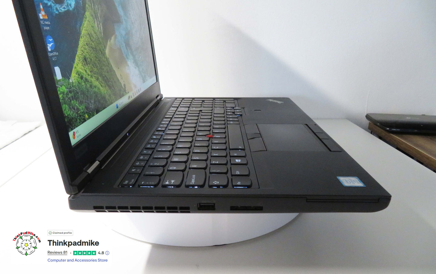 Lenovo ThinkPad P52 i7 *6 CORE* 8850H 2.6Ghz 32GB RAM 512GB SSD IPS B\L KB NVIDIA P1000 (1313)