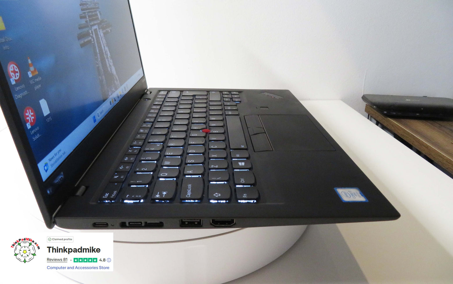 Lenovo ThinkPad x1 Carbon 6th Gen i7 8650U 1.9Ghz 16GB RAM 256GB SSD IPS Screen B\LKB (1315)