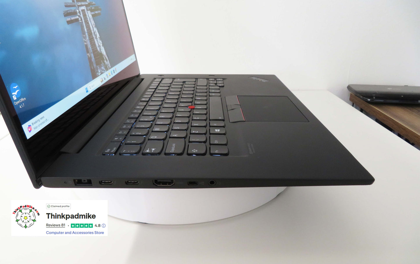 Lenovo ThinkPad P1 Gen 2 i7-9850H 32GB 512GB SSD OLED 4K TOUCH T1000 Workstation (1334)