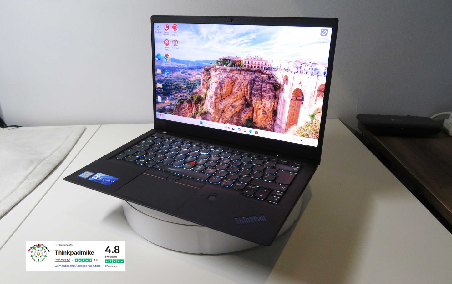 Lenovo ThinkPad x1 Carbon 6th Gen i7 8550U 1.8Ghz 16GB RAM 512GB SSD IPS WQHD Screen B\LKB (1203)
