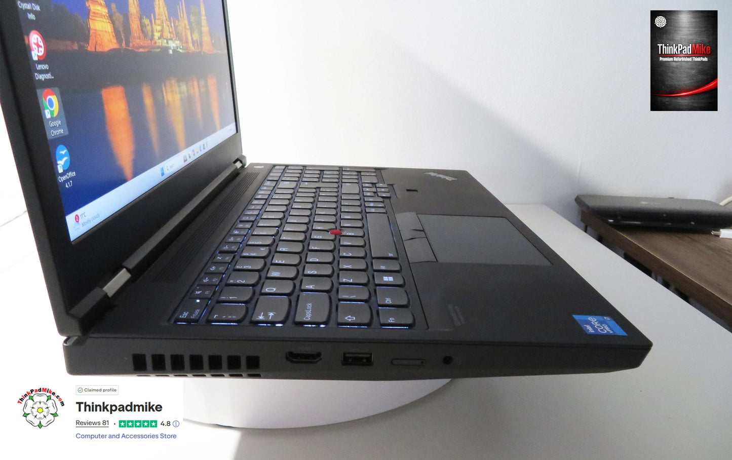 Lenovo ThinkPad P15 i7 11850H *8 CORE* 32GB RAM 1TB SSD IPS NVIDIA T1200 (1336)