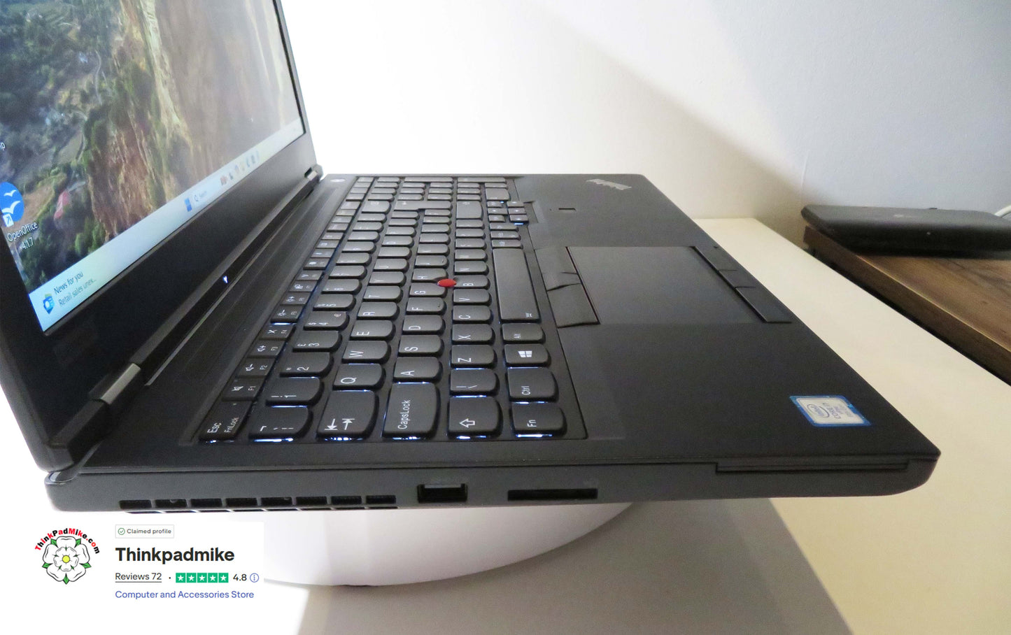 Lenovo ThinkPad P52 i7 *6 CORE* 8850H 2.6Ghz 32GB RAM 512GB SSD IPS B\L KB NVIDIA P2000 (1270)