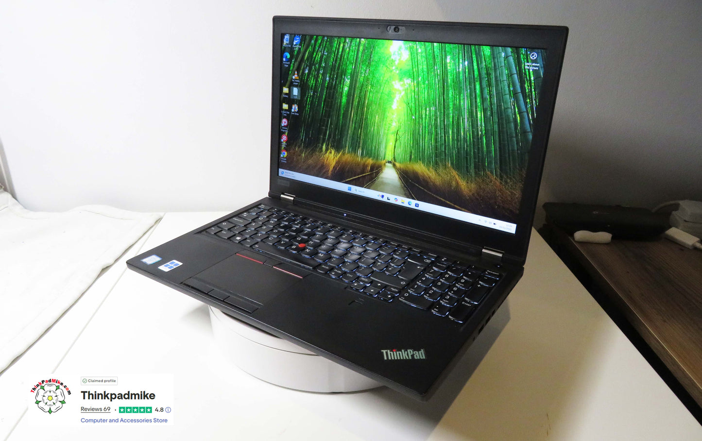 Lenovo ThinkPad P52 i7 *6 CORE* 8850H 2.6Ghz 40GB RAM 512GB IPS B\L KB NVIDIA P2000 (1236)