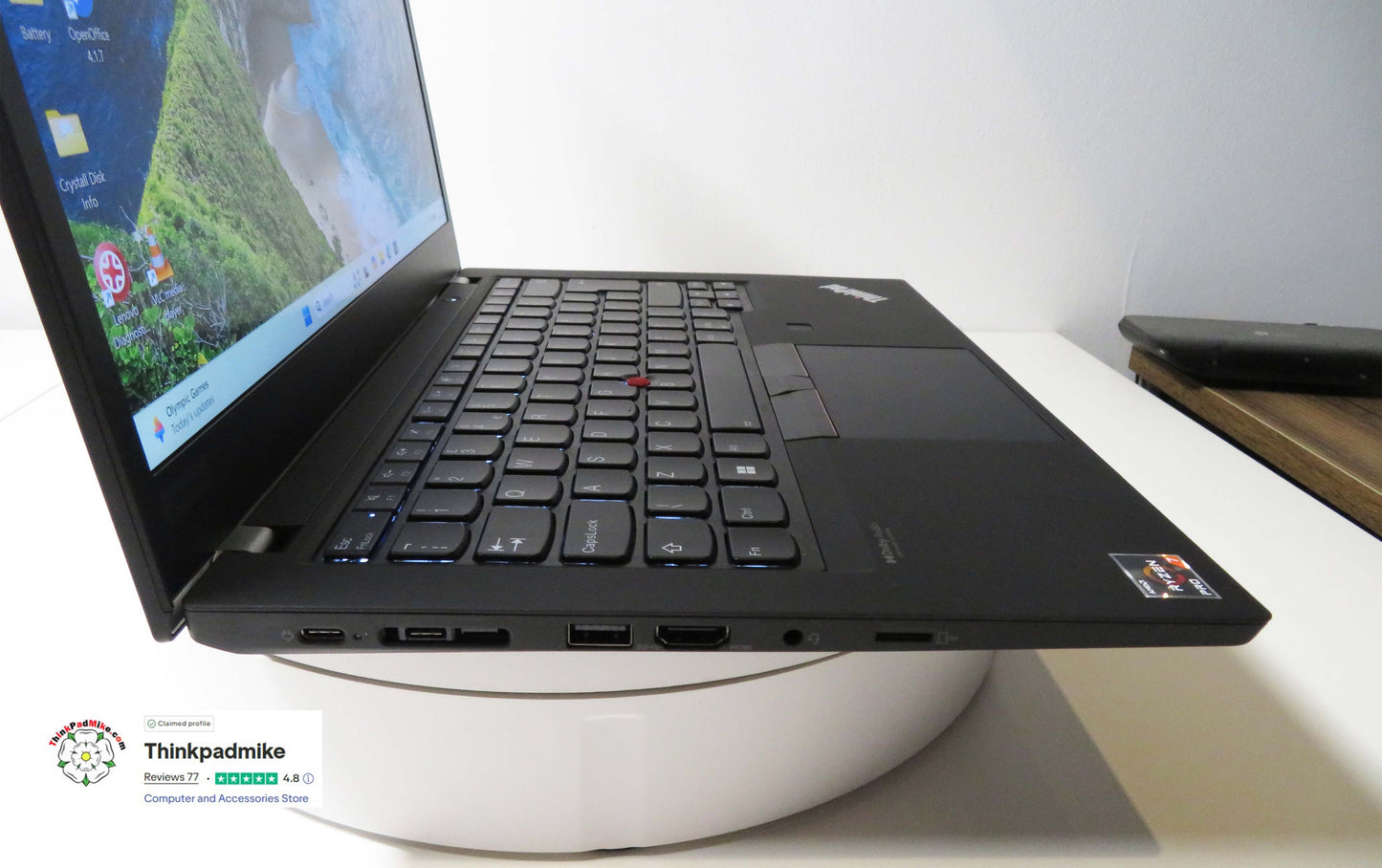 Lenovo ThinkPad P14s AMD Ryzen 7 Pro 8 Core 32GB RAM 512GB SSD IPS Screen (1290)