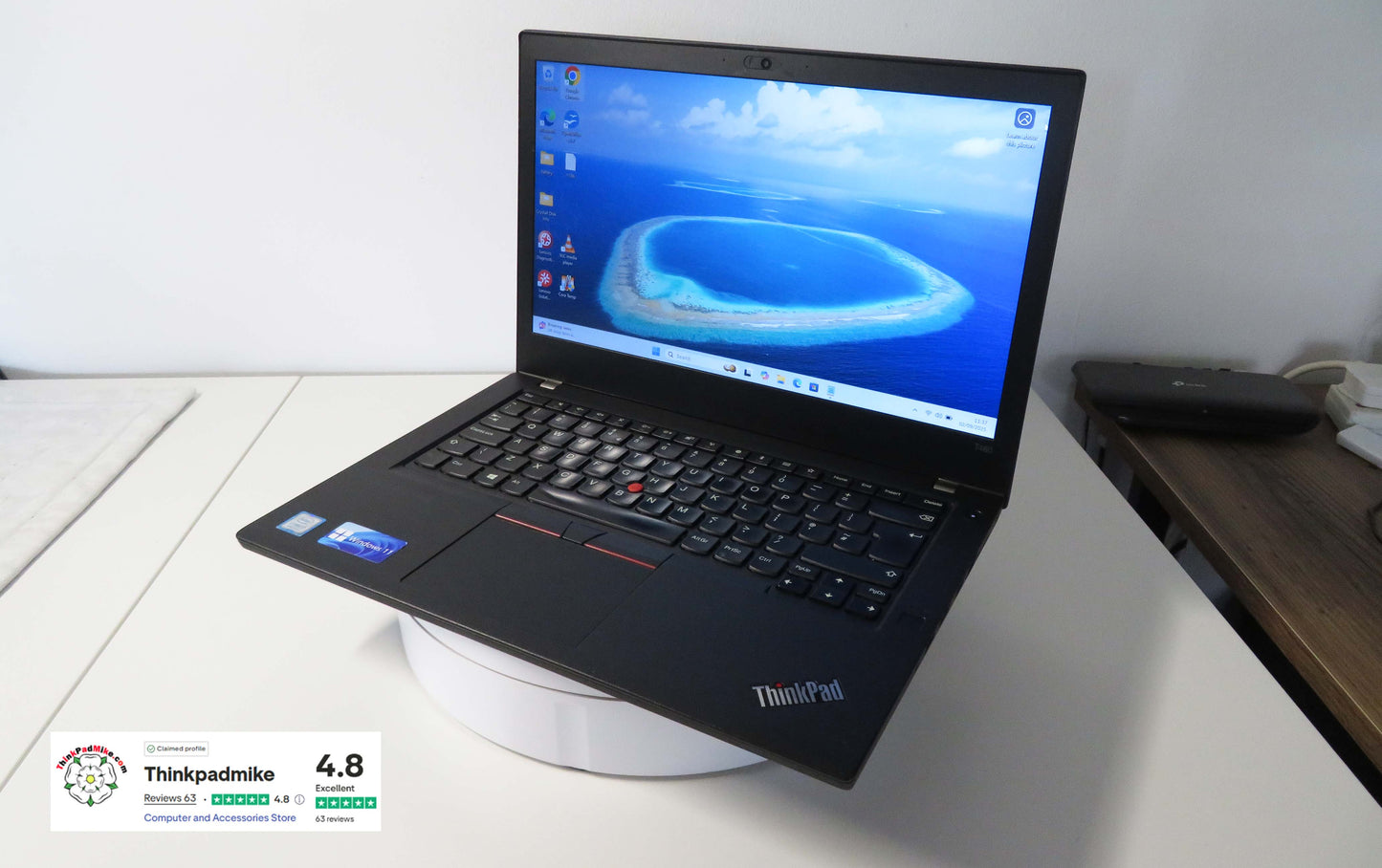 Lenovo ThinkPad T480 i7 8550U 16GB RAM 256GB SSD IPS SCREEN (1196)