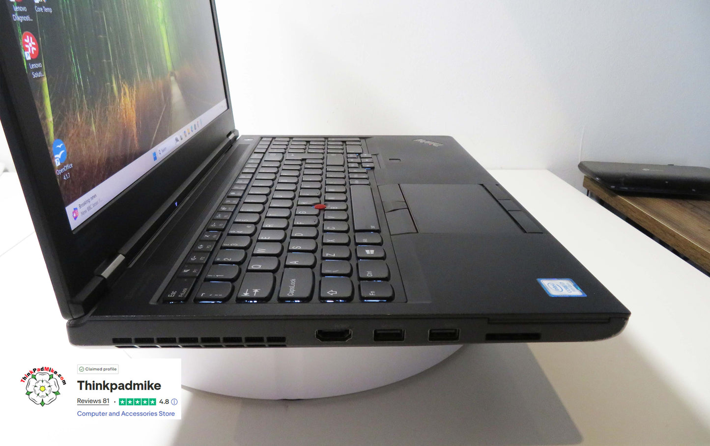 Lenovo ThinkPad P53 i7 *6 CORE* 9750H 2.6Ghz 32GB RAM 512GB SSD IPS B\L KB NVIDIA T1000 (1317)