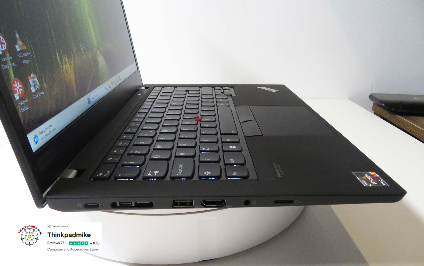 Lenovo ThinkPad P14s AMD Ryzen 7 Pro 8 Core 32GB RAM 512GB SSD IPS Screen (1298)