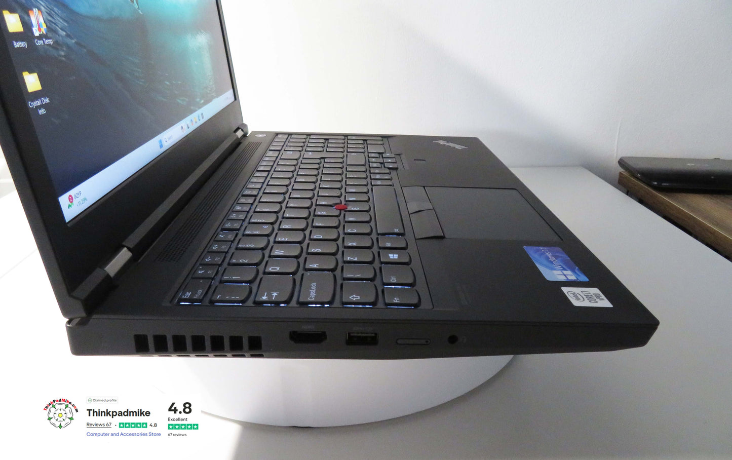 Lenovo ThinkPad P15 i7 10850H *6 CORE* 64GB RAM 512GB SSD IPS NVIDIA T2000 WIN11 (1210)