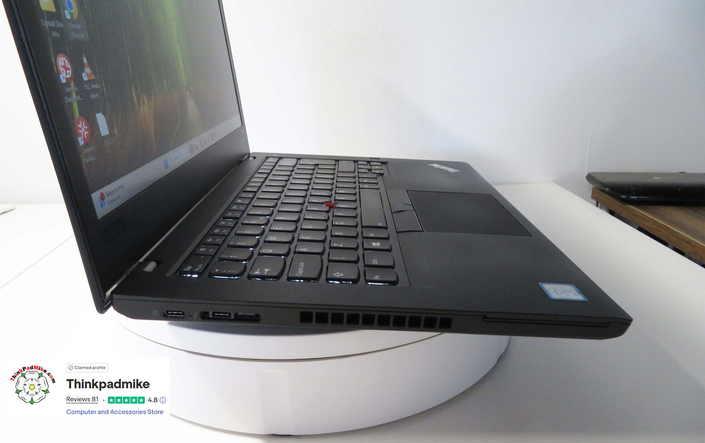 Lenovo ThinkPad T480 i7 8650U 16GB RAM 256GB SSD IPS SCREEN B\L KB (1322)