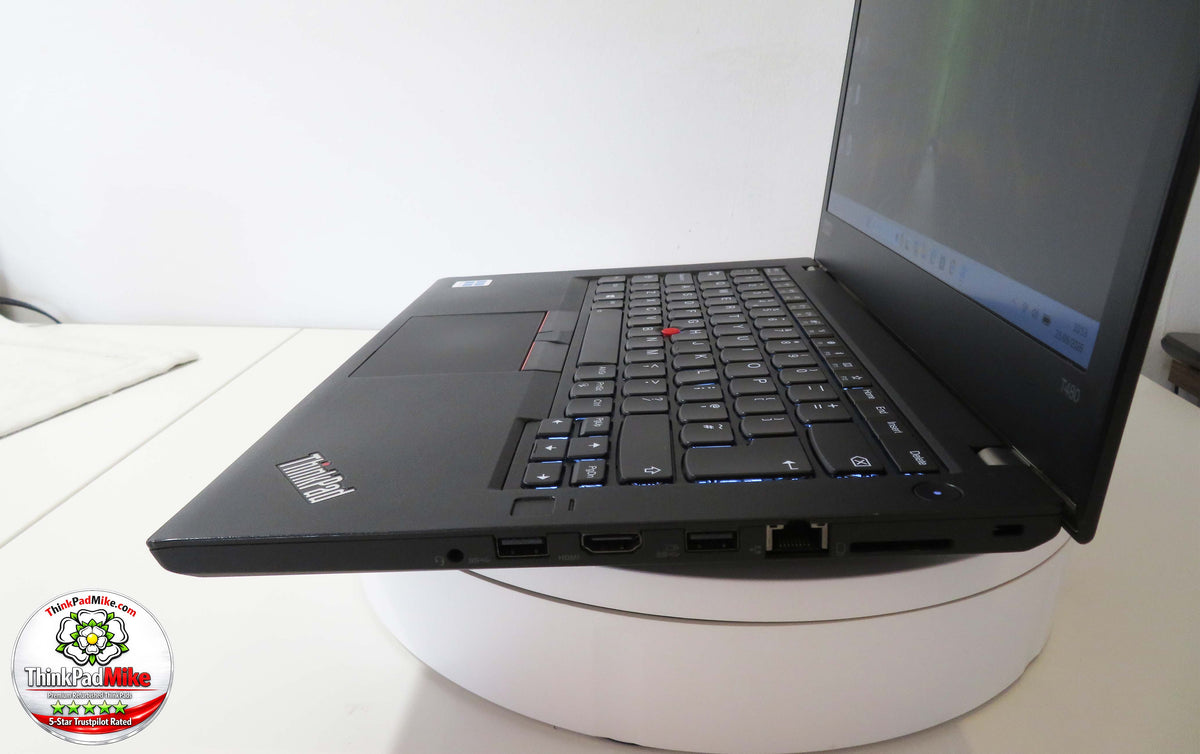 Lenovo ThinkPad T480 i7-8550U 16GB 256GB SSD 14" FHD Dual Bats Backlit KB (1333)