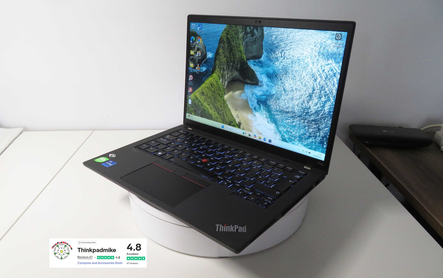 Lenovo ThinkPad P14s i7 1260P **12 Core** 32GB RAM 512GB SSD IPS NVIDIA T550 WIN11 (1192)