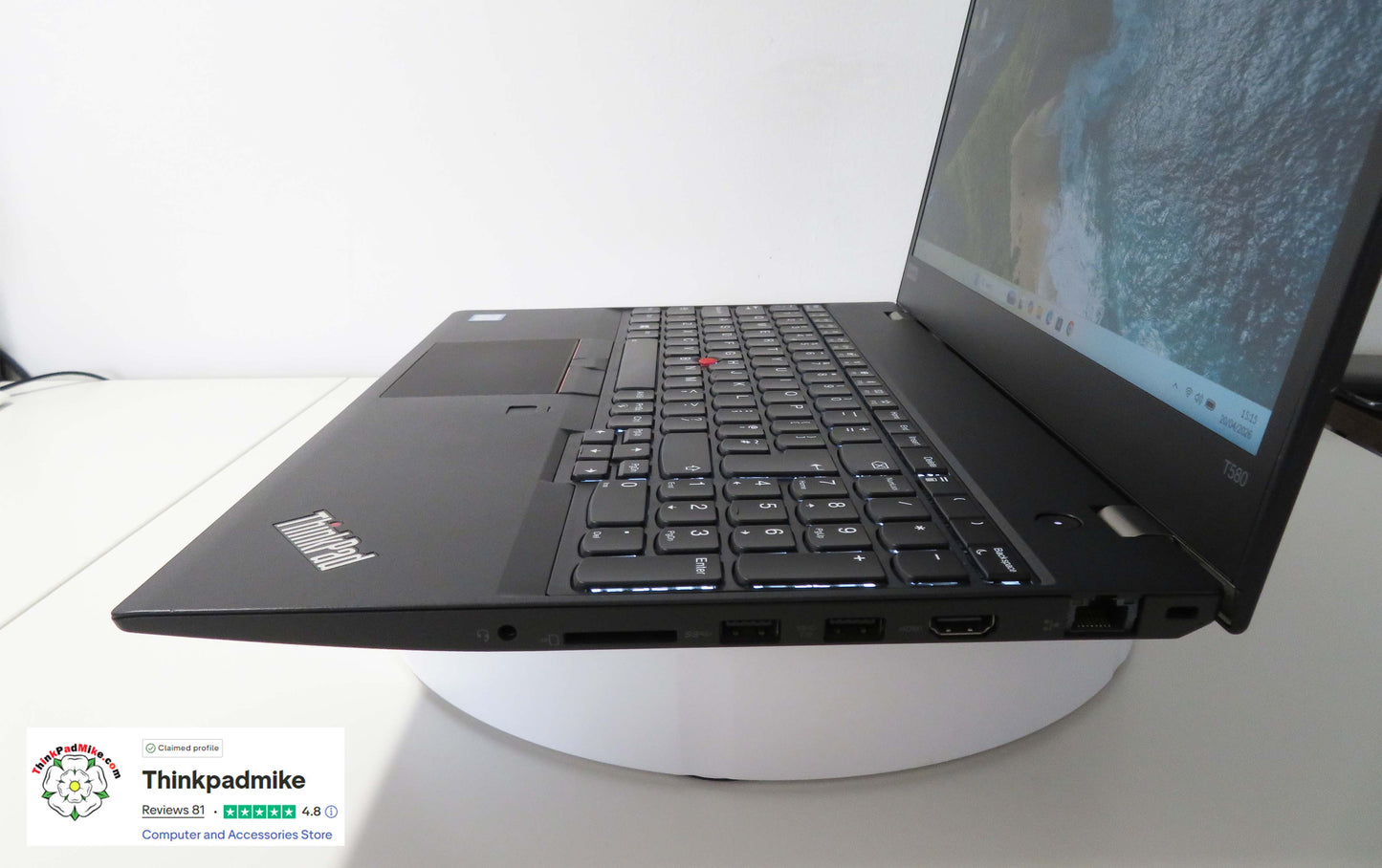 Lenovo ThinkPad T580 i7 8650U 16GB RAM 256GB SSD IPS SCREEN NVIDIA MX150 (1329)