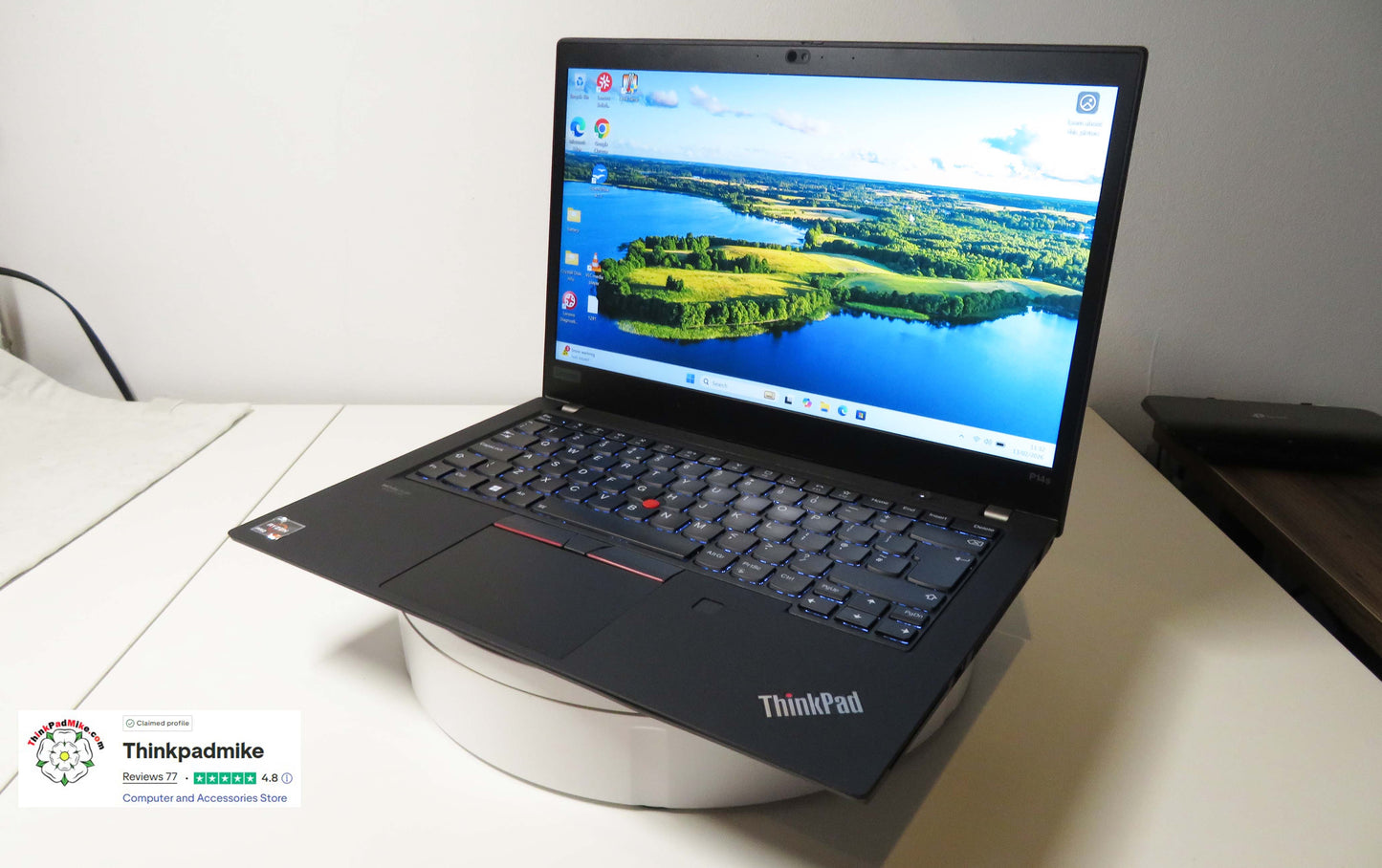 Lenovo ThinkPad P14s AMD Ryzen 7 Pro 8 Core 16GB RAM 512GB SSD IPS Screen (1291)