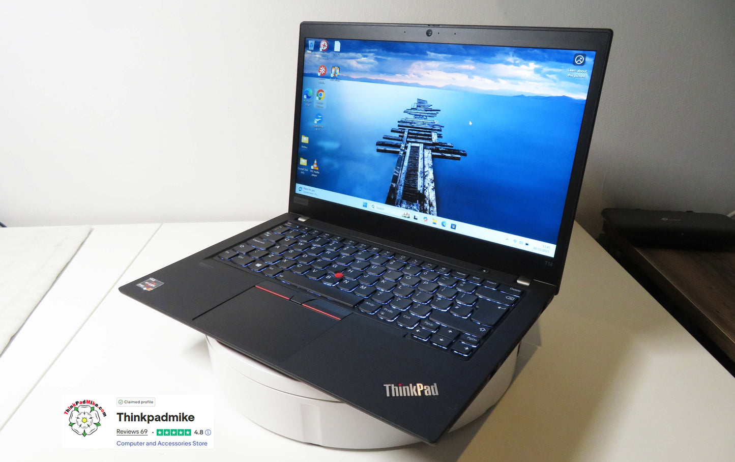 Lenovo ThinkPad T14 AMD Ryzen 7 Pro 8 CORE 32GB RAM 512GB SSD IPS FHD SCREEN B\LKB (1232)