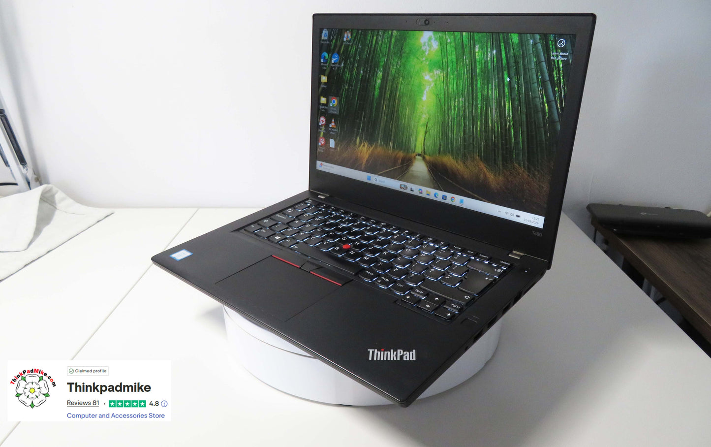 Lenovo ThinkPad T480 i7 8650U 16GB RAM 256GB SSD IPS SCREEN B\L KB (1322)
