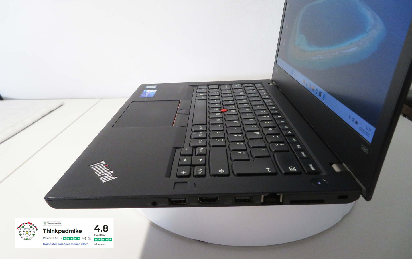 Lenovo ThinkPad T480 i7 8550U 16GB RAM 256GB SSD IPS SCREEN (1196)
