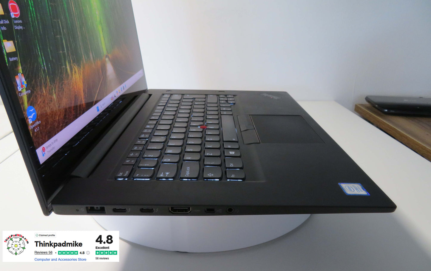 Lenovo ThinkPad x1 Extreme i7 *HEX CORE* 8750H 2.20Ghz 32GB RAM 512GB IPS UHD TOUCH NVIDIA GTX 1050 (1148)