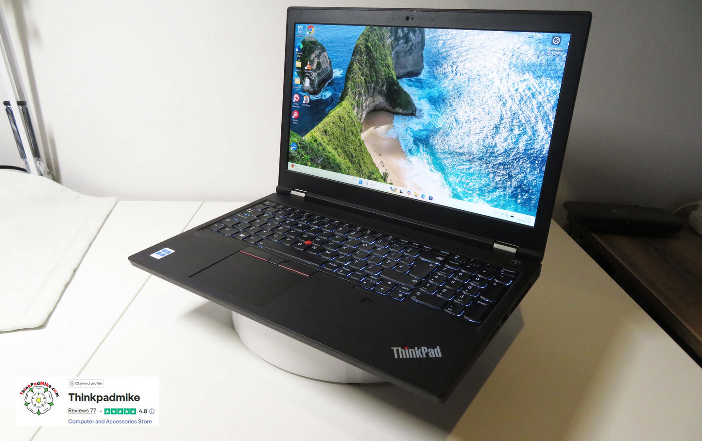 Lenovo ThinkPad P15 i7 10850H *6 CORE* 40GB RAM 512GB SSD IPS NVIDIA T2000 (1285)