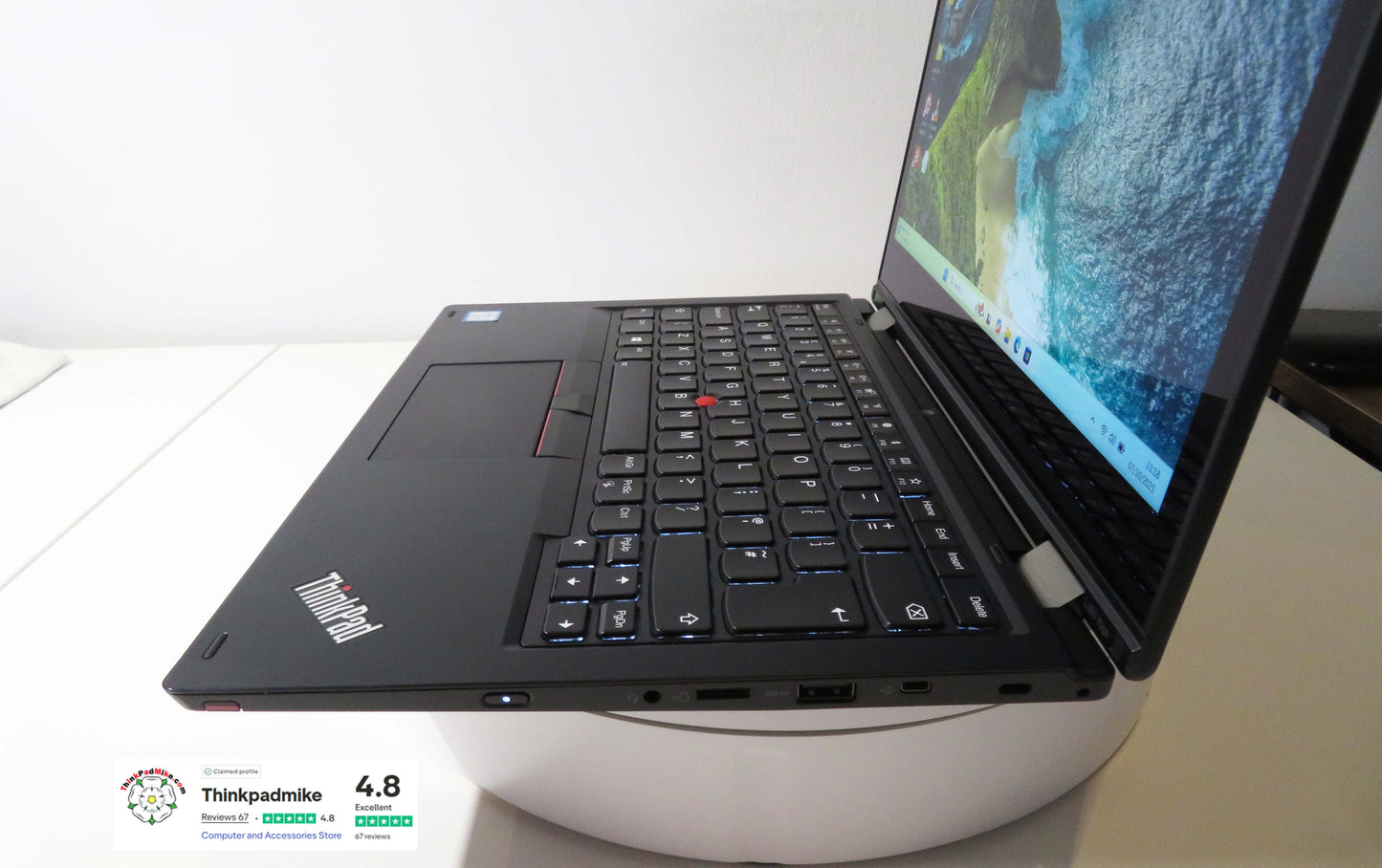 Lenovo ThinkPad L390 Yoga i5 1.6Ghz 8265U 16GB RAM 256GB SSD IPS TOUCH Screen Backlit Keyboard 2 in 1 Flip (1217)