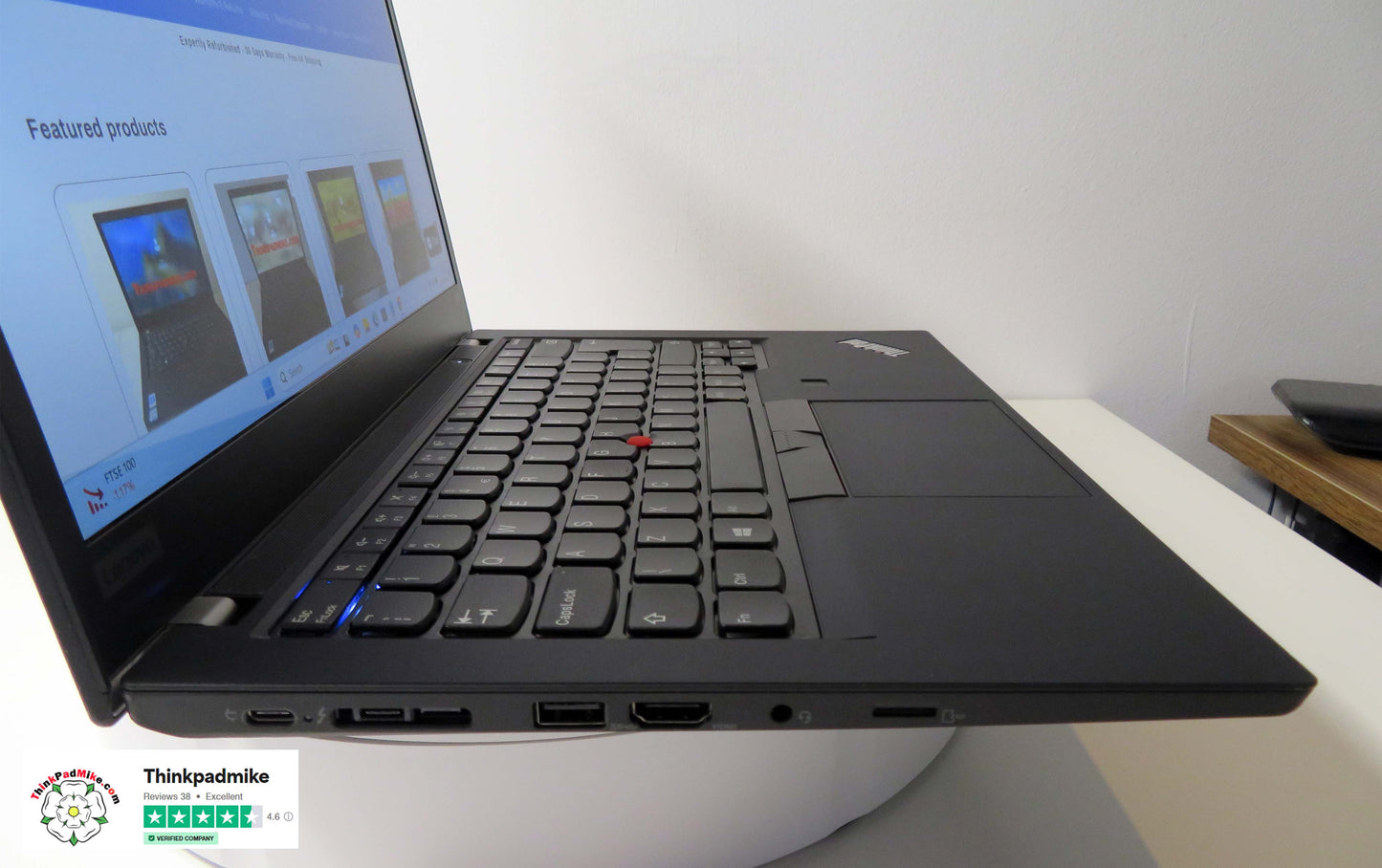 Lenovo ThinkPad T490 i7 1.8Ghz 8565U 16GB RAM 512B SSD IPS Screen (1050)