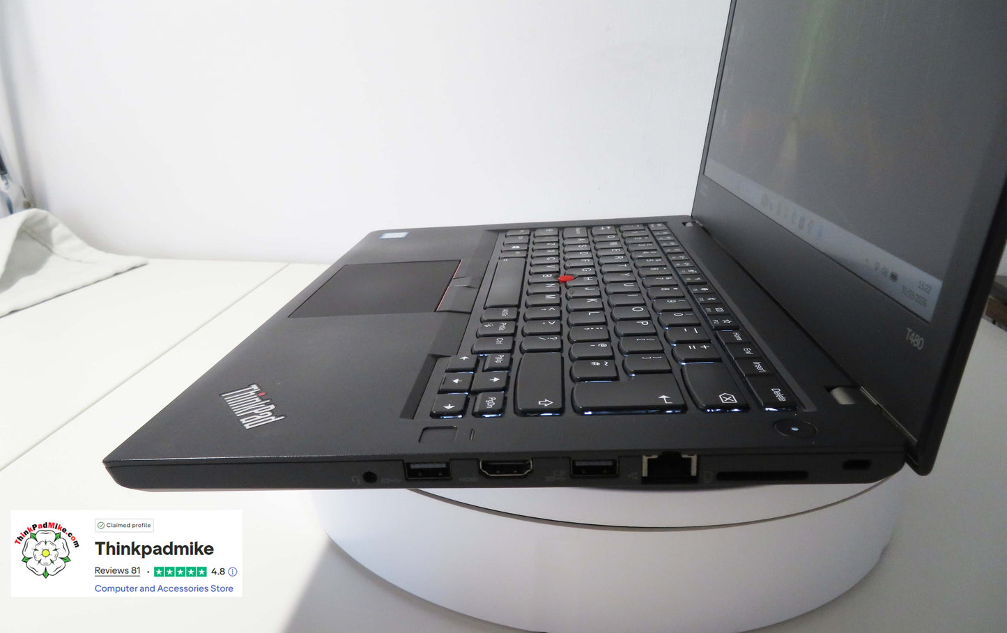 Lenovo ThinkPad T480 i7 8650U 16GB RAM 256GB SSD IPS SCREEN B\L KB (1322)