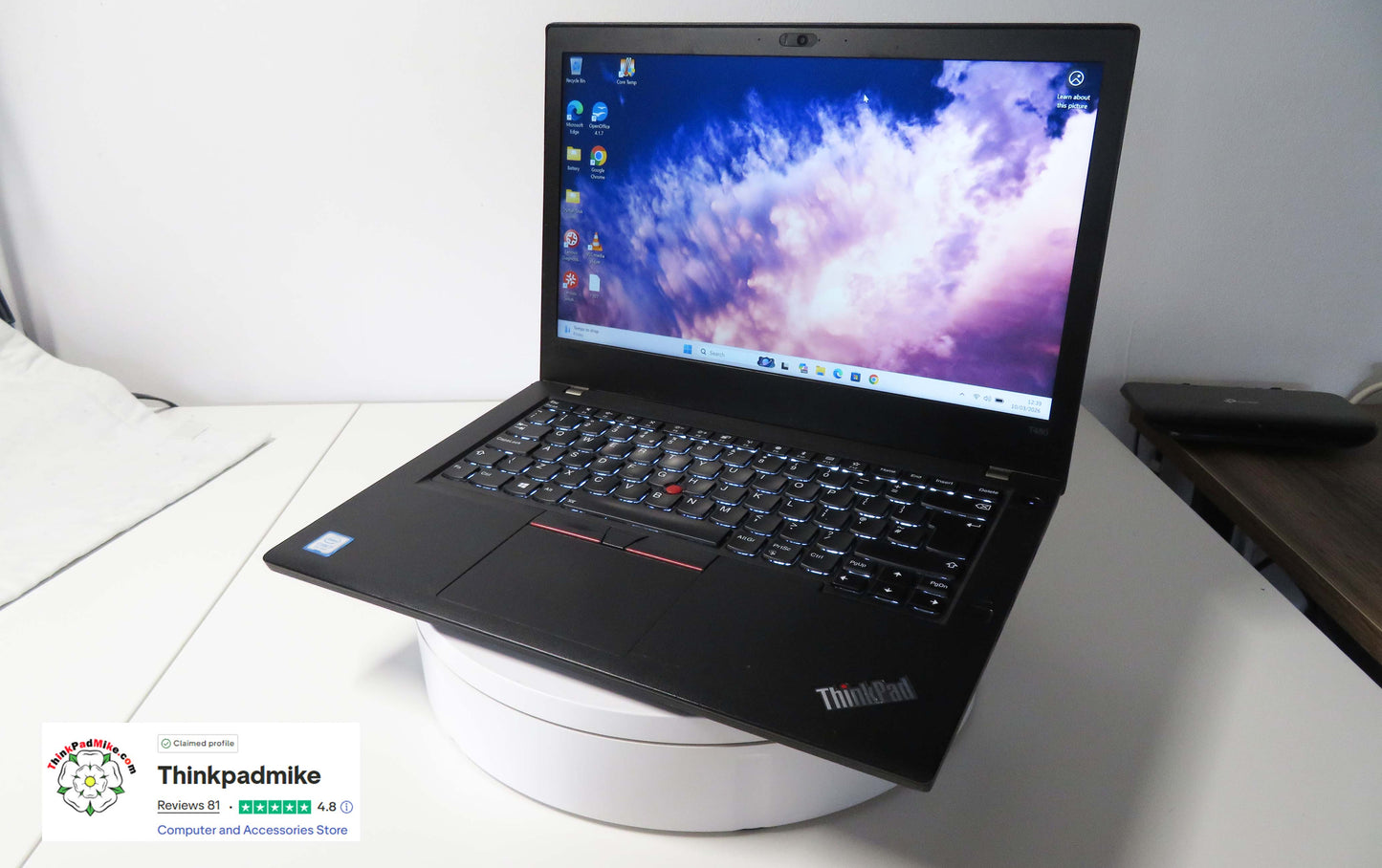 Lenovo ThinkPad T480 i7 8550U 32GB RAM 256GB SSD IPS SCREEN (1307)